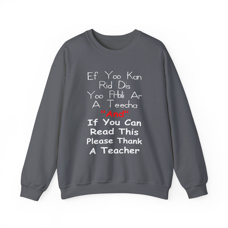 If you can read this please thank a teacher