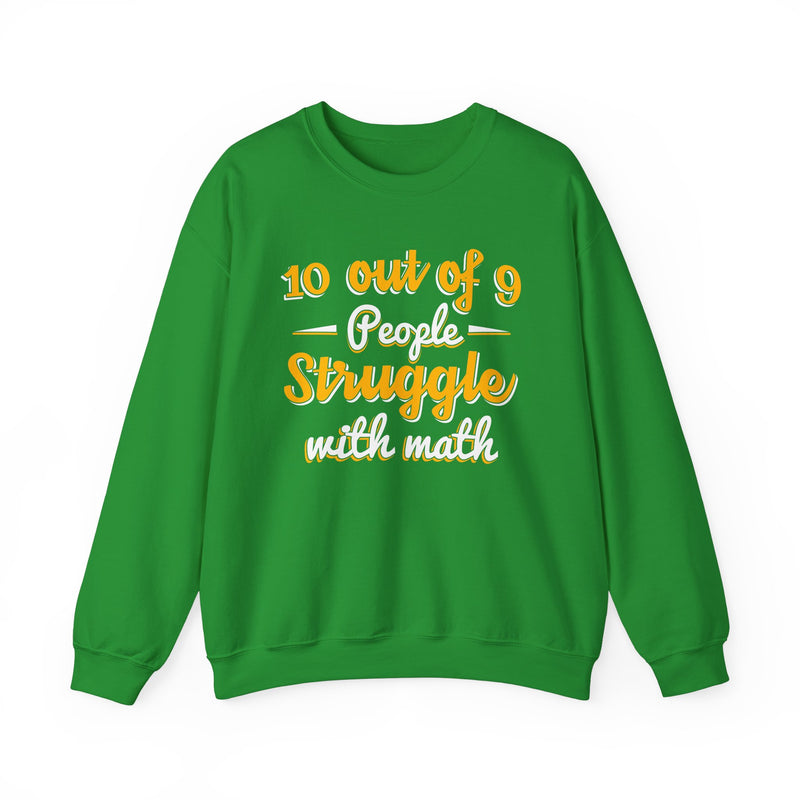 10 out of 9 people struggle with math